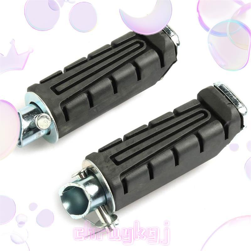 Moto สีดําด้านหลัง Footrest หมุดเท้าเหยียบซ้ายและขวารถจักรยานยนต์ยาง Spikes สําหรับ YBR 125 XTZ 125 