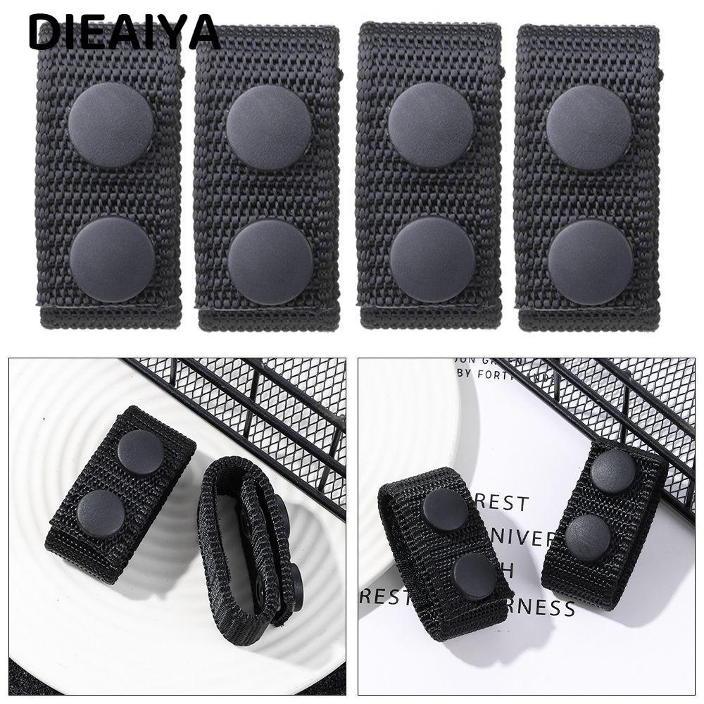 DIEAIYA 2/4 ชิ้น Duty เข็มขัด Keeper แขวนสายคล้องคอ Carabiners อุปกรณ์กีฬากลางแจ้ง EDC อุปกรณ์