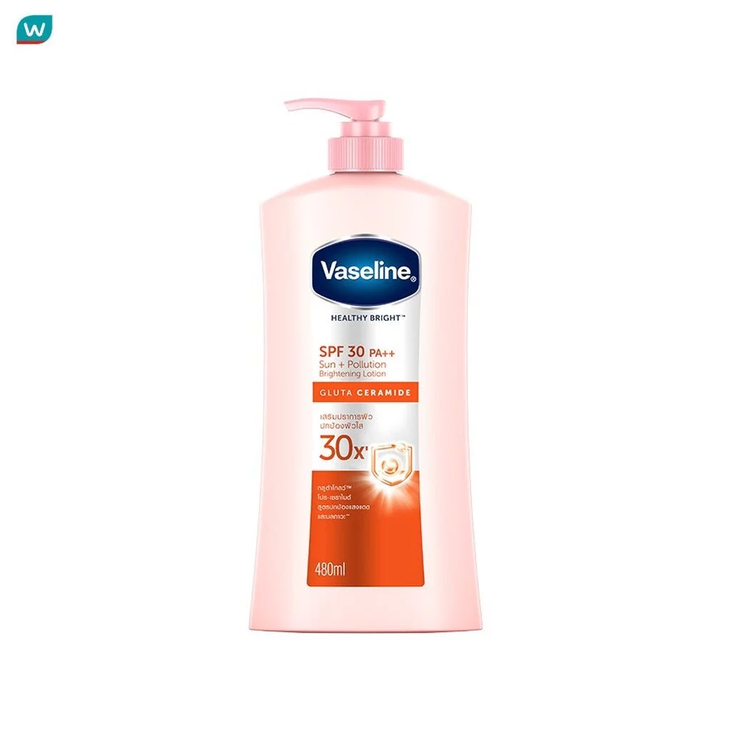 Vaseline วาสลีน เฮลธี้ ไบรท์ เอสพีเอฟ30 พีเอ++ 480 มล.