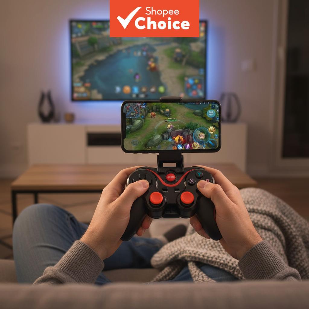 เกมแพดไร้สาย X3 สําหรับ Android และ iOS/PC/TV Box พร้อมอะแดปเตอร์ OTG