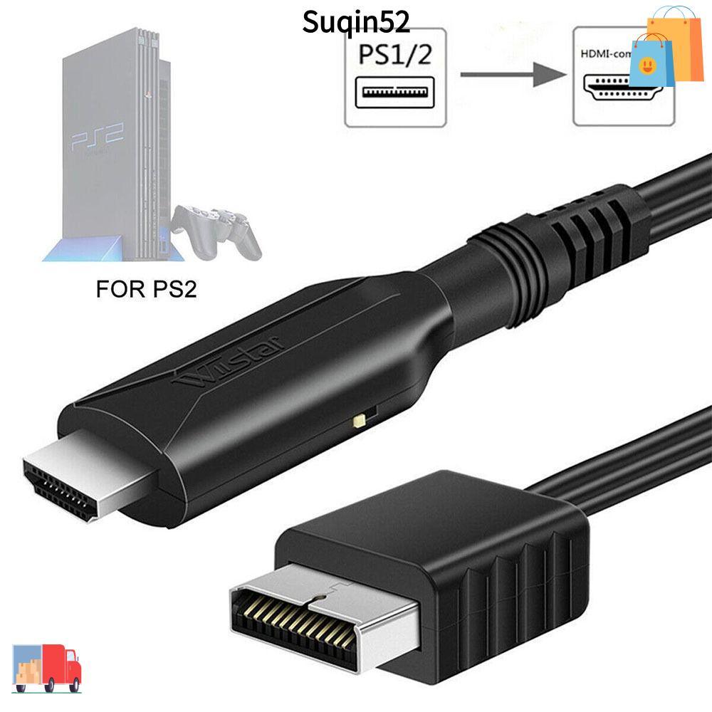 SUQIN52 PS2 เป็นอะแดปเตอร์ HDMI Full HD สาย HDMI HD Converter PS2/PS1 ถึง HDMI