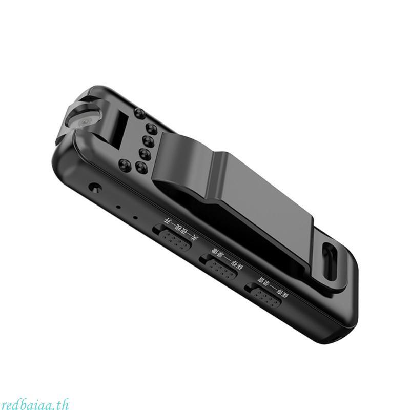 Redbaiaa Body Camera Night Recording 1080P Wide Angle Body Camera Rotations Lens Body Wear Recorder 