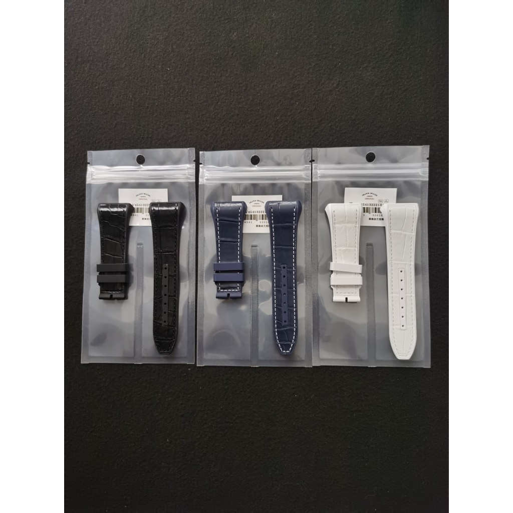 เหมาะสําหรับ Frank Muller สาย V45 สติกเกอร์หนังจระเข้เทปยาง Frank Muller v41 v32 ผู้ชายผู้หญิงนาฬิกา