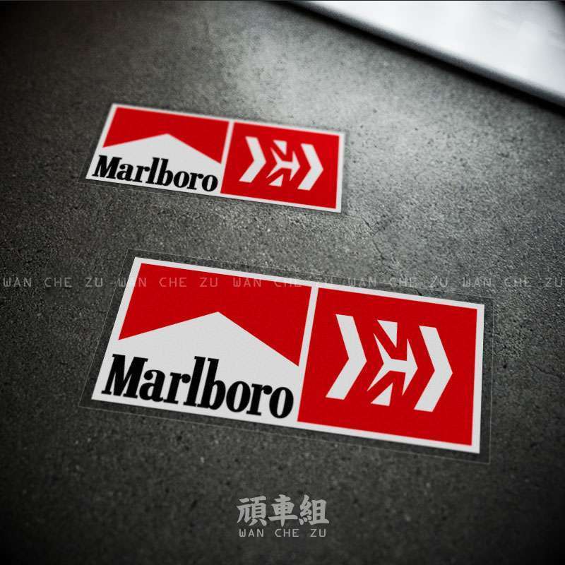 F1 Racing MISSION WINNOW สติ๊กเกอร์ตกแต่งรถยนต์ร่างกายรถจักรยานยนต์รถสติกเกอร์กันน้ําสติ๊กเกอร์สะท้อ