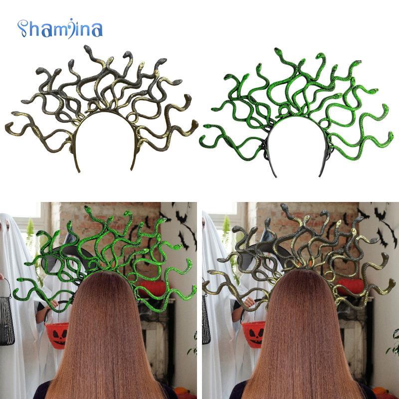 ที่คาดผมเมดูซ่า ทรงงู สวมสบาย พร้อมใช้งานสำหรับคอสเพลย์และการแสดงบนเวที - รูปที่ 4