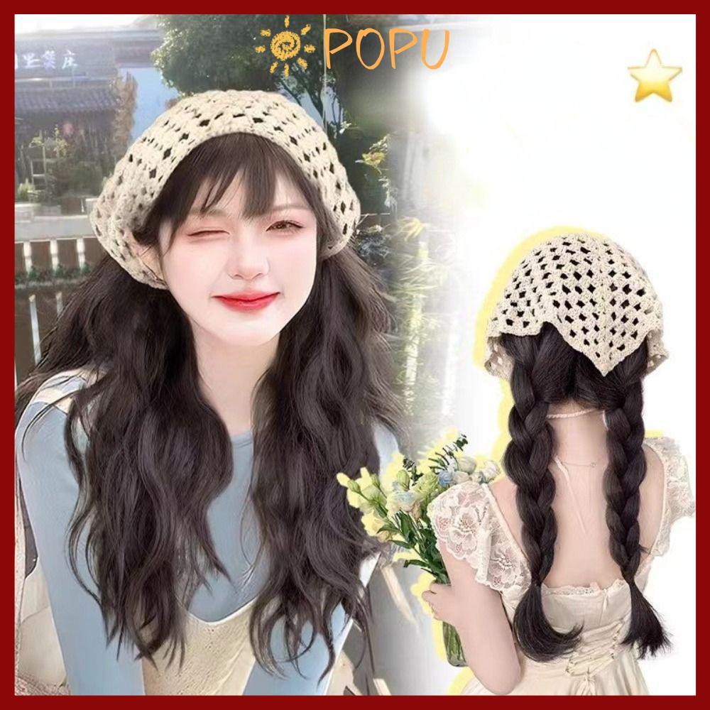 วิกผมสามเหลี่ยม Headscarf สไตล์ Farmhouse Hollow ขนาด 65 ซม., สำหรับคาดศีรษะและสร้างลุคใหม่