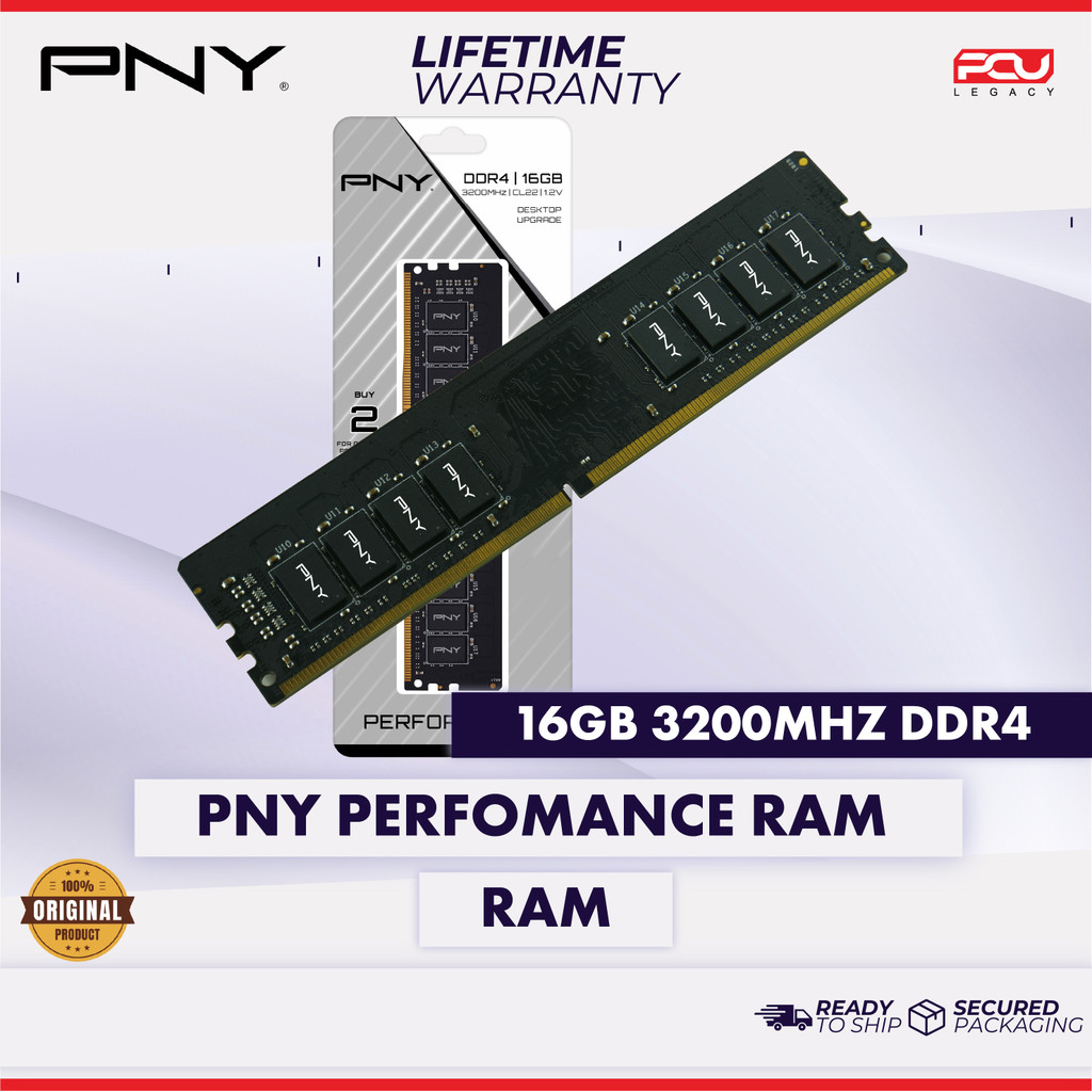 PNY 16GB DDR4 3200MHZ VALUE RAM
