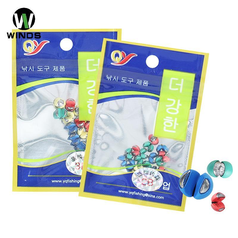 ODS คลิปตกปลาตะกั่วห่อยางไม่มี Damaging Line สีสันตะกั่วเม็ด Lake River ปลาคาร์พตกปลา Rapid Sinking 