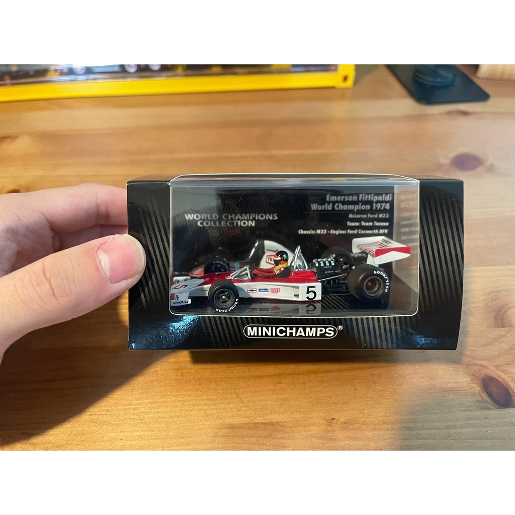 1/43 Mini Cut F1 World Champion Series-1974 McKay Wheel ford M23 Championship Rider: Emerson Fiti Pa
