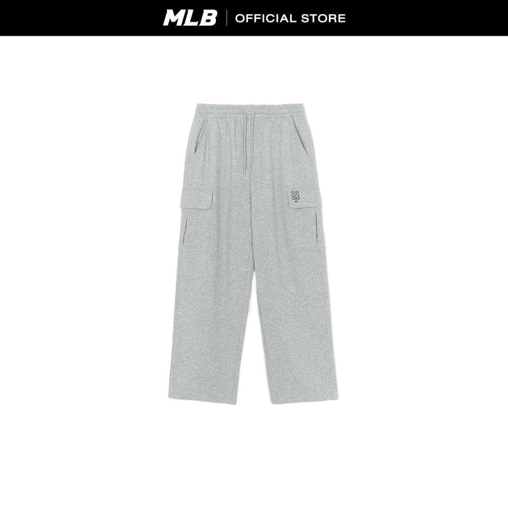 MLB กางเกงขายาว ยูนิเซ็กส์ Basic Small Logo Cargo Wide Pants รุ่น 3APTB0354 09MG