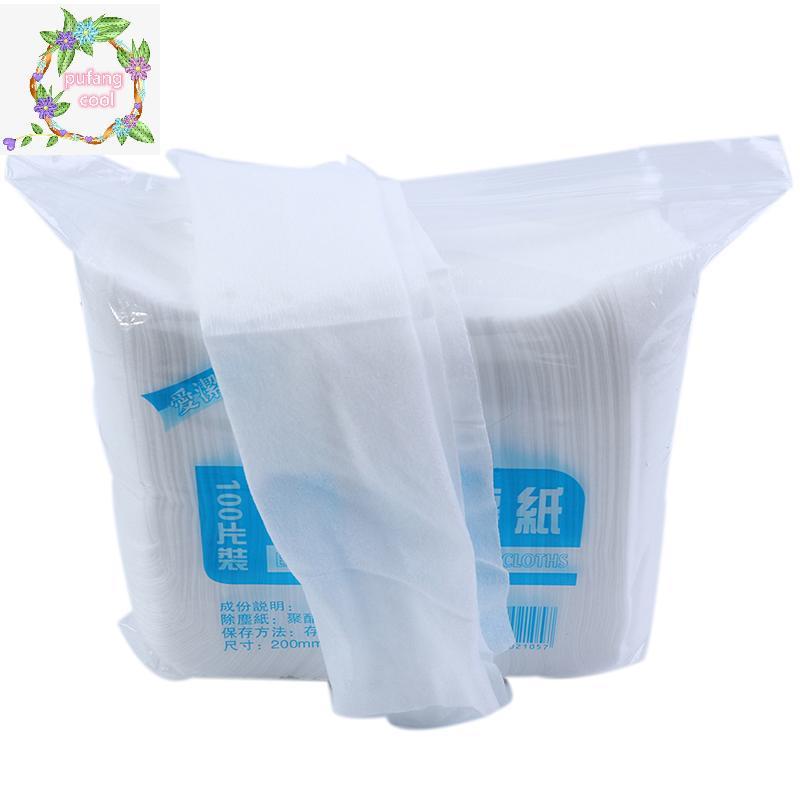 PUCOOL 100 ชิ้นกระดาษซับกําจัดฝุ่นไฟฟ้าสถิตแบบใช้แล้วทิ้งผ้าทําความสะอาดบ้าน VN