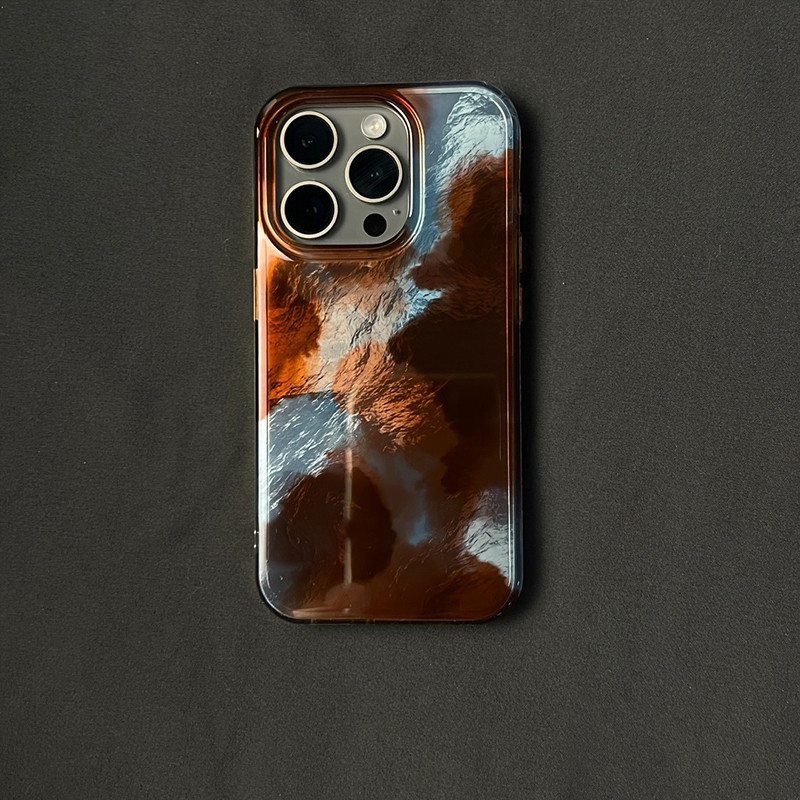 ฤดูใบไม้ร่วงฤดูหนาวVINTAGE Coffee Blendสีน้ําตาลรูปแบบเคสโทรศัพท์สําหรับiPhone 17 16 15 14 13 12 11 Pro Max 17Air 7 8 Plus X XR XS Cover - รูปที่ 7