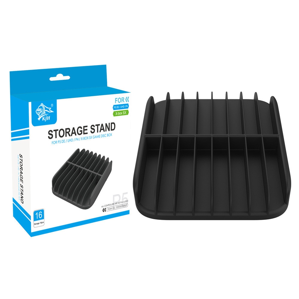 P PS5 Disc Storage Rack XboxSeriesX Game Cassette Storage Rack PS4 Game CD Storage Disc Rack10251216