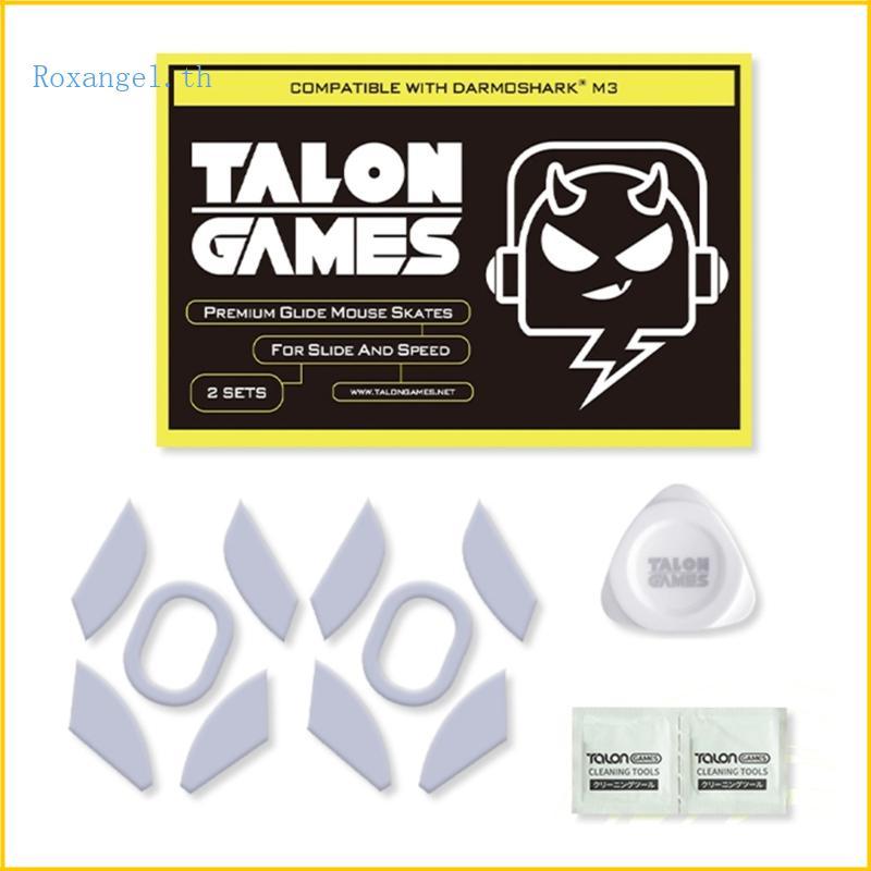ROX สําหรับ Darmoshark M3 เมาส์สําหรับเล่นเกมสเก็ตเปลี่ยน Glides Feet Pad