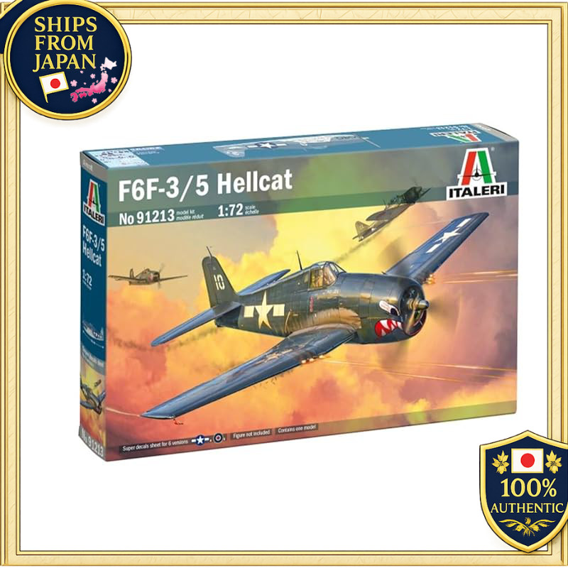 Italeri 1/72 WW2 America F6F-3 Hellcat Plastic Model IT91213