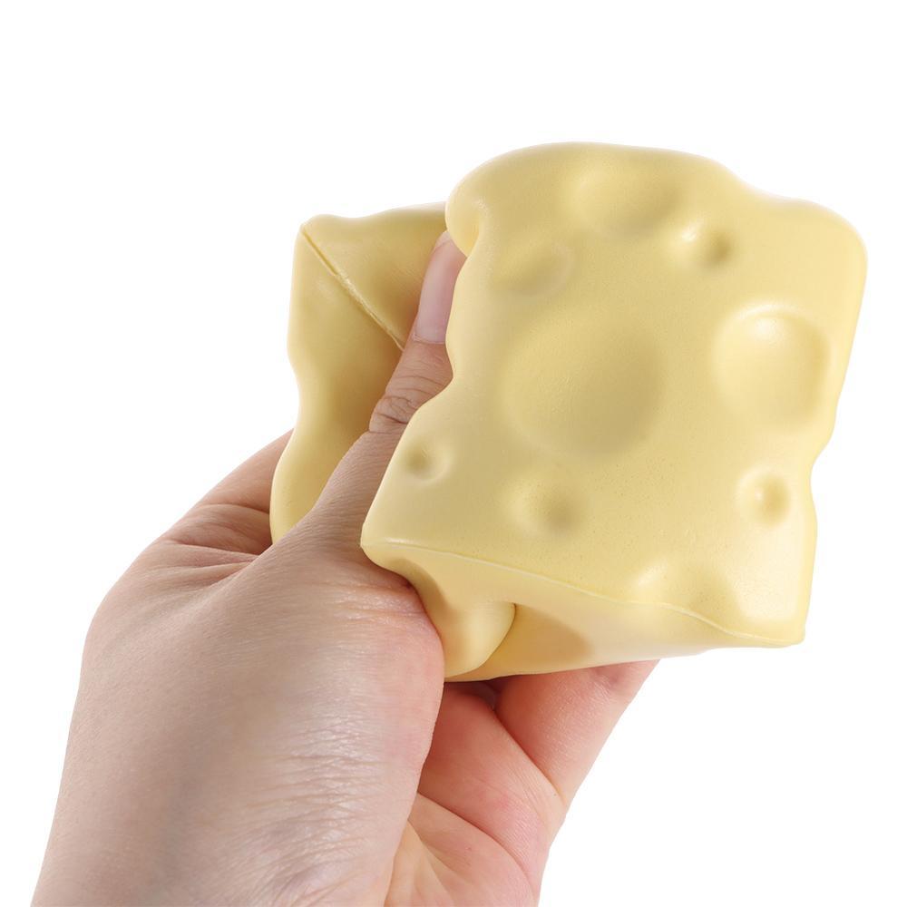ICAOE103 ของเล่นหยิกชีส, Non-Bounce Shapeable Jumbo Cheese Cube Stress Ball, นวด Anti-Stress Squishy Texture ชีสบีบ Fidget ของเล่นเด็กผู้ใหญ่ ราคา ถูกที่สุด ดีลบีเคเค แกลเลอรีภาพที่ 6