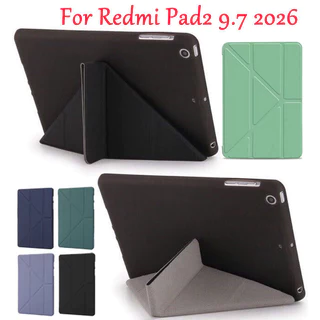 เคสพับจีบ พับY สีพาสเทล สำหรับ Redmi Pad SE 9.7 2026 4G รุ่น Wifi Redmi Pad 2 (11inch) Pad2 8.7 ใส่ปากกาได้ 020