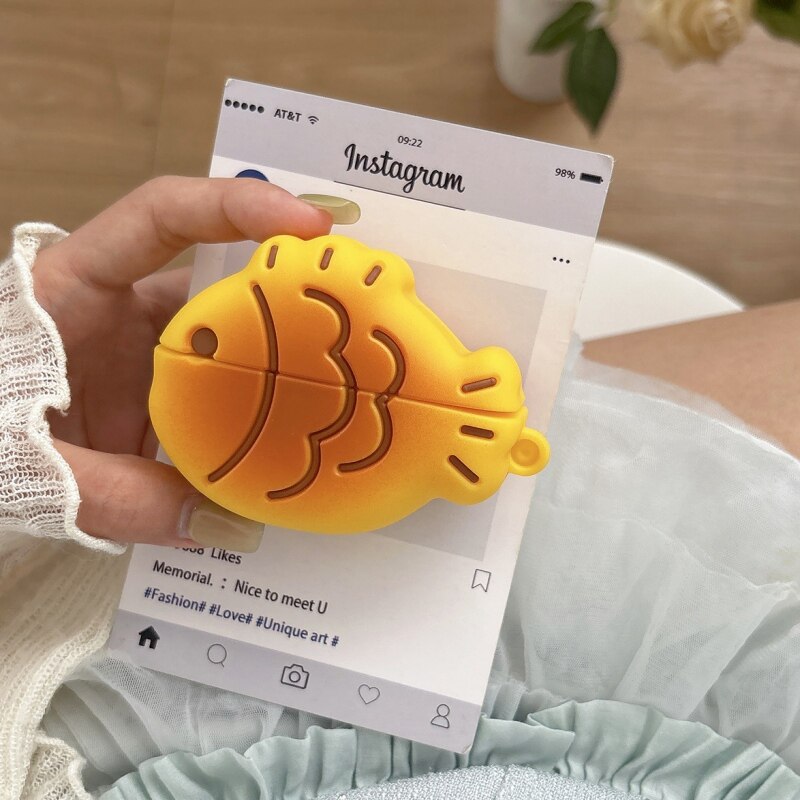 แฟชั่นเคสสําหรับ Huawei FreeBuds 7i/5i/6i/4/4E/Pro3/Pro4/SE 2/SE 3/ฟรีคลิป/ฟรี 2 Taiyaki ซิลิโคนหูฟั