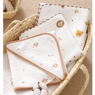 พร้อมส่ง ผ้าห่มขนดอท ผ้าห่มเด็ก ผ้าห่อตัวเด็ก 85x85cm คอตตอน เนื้อผ้านุ่ม ห่อตัวเหมาะสำหรับเด็กเเรกเกิดถึง คลุมให้นม