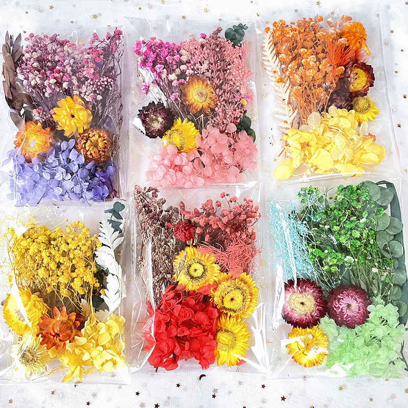 ชุด DIY ดอกไม้แปรสภาพซีรีส์ไฮเดรนเยียผสมเกล็ดหมา (Baby's breath)