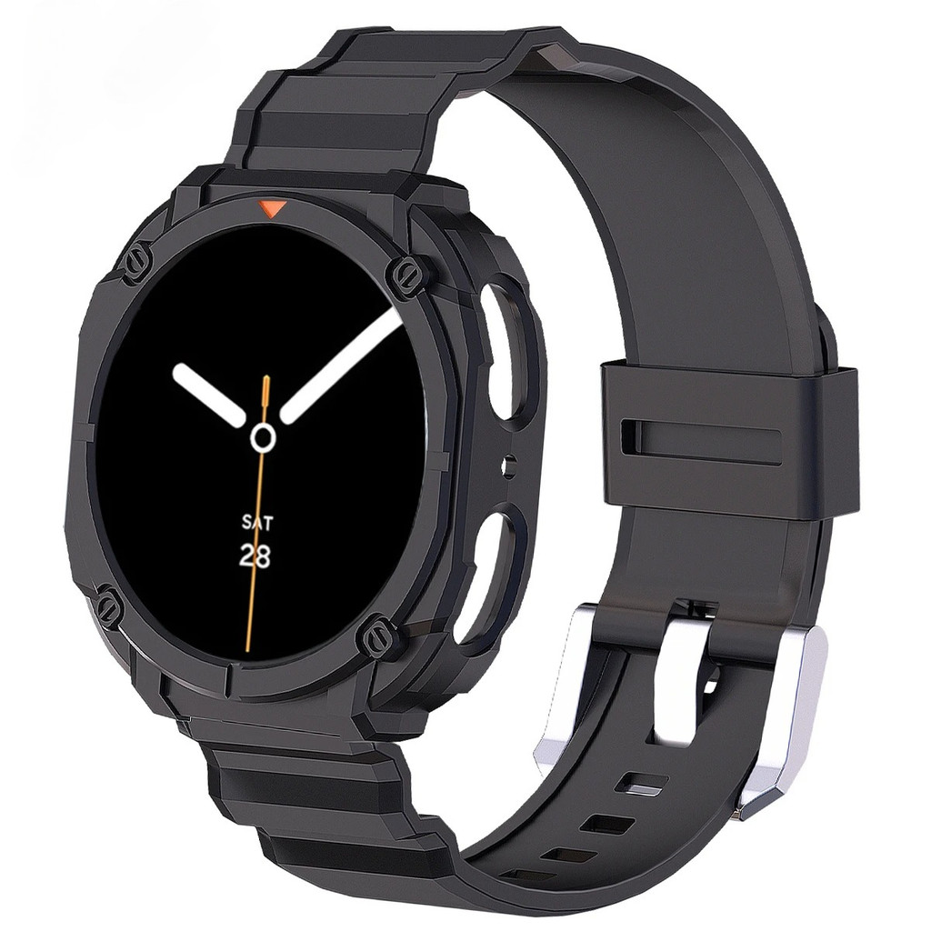 2-in-1 กรณี + สายรัดสําหรับ Samsung Galaxy Watch 8 40 มม.44 มม.ฝาครอบกันชนสําหรับ Galaxy Watch 8 Pro