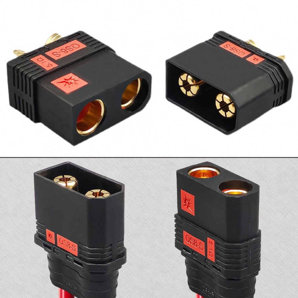 ชุดขั้วต่อแบตเตอรี่ QS8S สําหรับงานหนักสําหรับการใช้งานกระแสไฟสูง 600V แรงดันไฟฟ้า