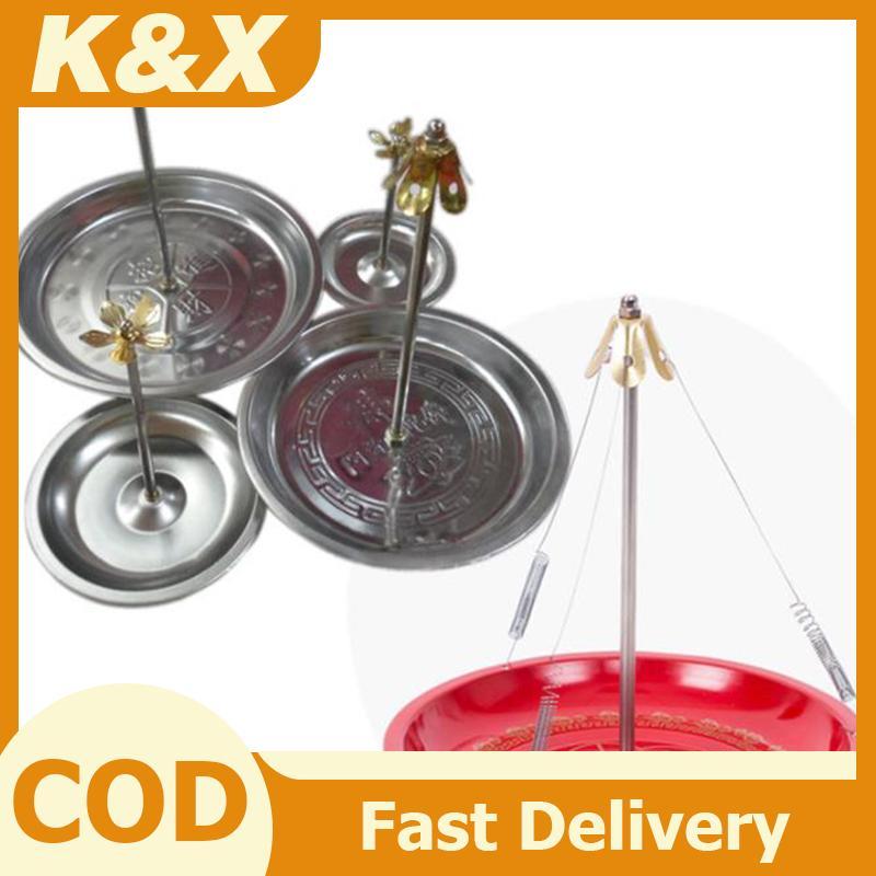 K&X Baflow เหล็กธูป Burner ผู้ถือแผ่นไม้จันทน์ Coils Aroma Cones r ใหม่