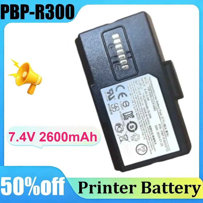 PBP-R300 สําหรับ BIXOLON SPP-R300 SPP-R310 SPP-R318 SPP-R400 SPP-R418 7.4V 2600mAh แบตเตอรี่เครื่องพ