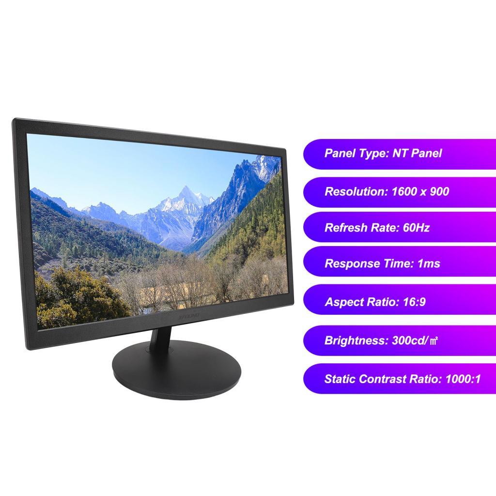 20in Gaming LED Monitor VESA ติดตั้ง 1600 X 900 60Hz Vibrant สี Ultra Thin สําหรับ PC
