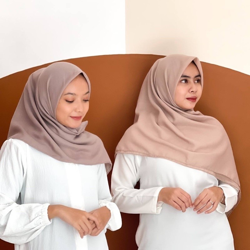 Premium Paris Square Hijab Alhira Polycotton Premium/Paris Premium Square Hijab Alhira Cool Anti-Wri