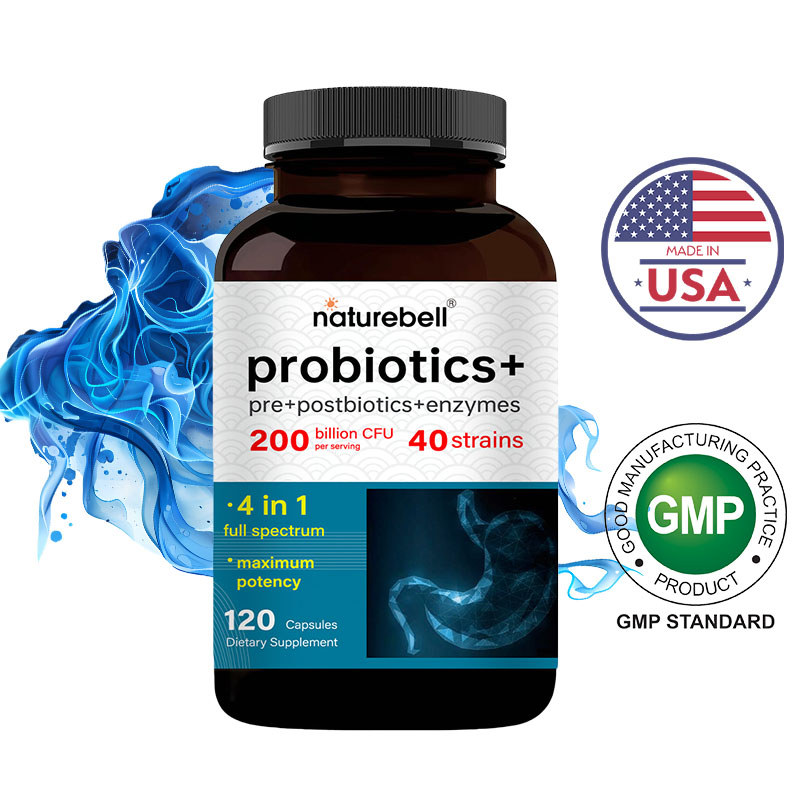 NatureBell Probiotic Capsules | ช่วยบำรุงลำไส้และการย่อยอาหาร | 120 Capsules