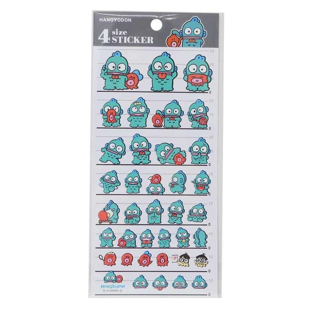 Hangyodon [Seal Sheet] 4 Size Sticker 4 SIZE STICKER Sanrio