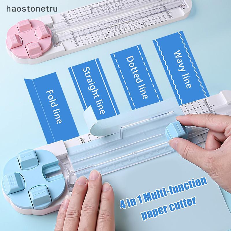 OST 4 In1 กระดาษ Trimmer Craft เครื่องตัดกระดาษ Multi-Function Scrapbooking เครื่องมือสําหรับตัดกระดาษภาพสมุดภาพโปสการ์ด N