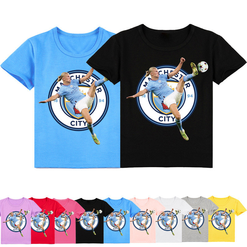 เสื้อยืดเด็ก Haaland แขนสั้น สำหรับฤดูร้อน