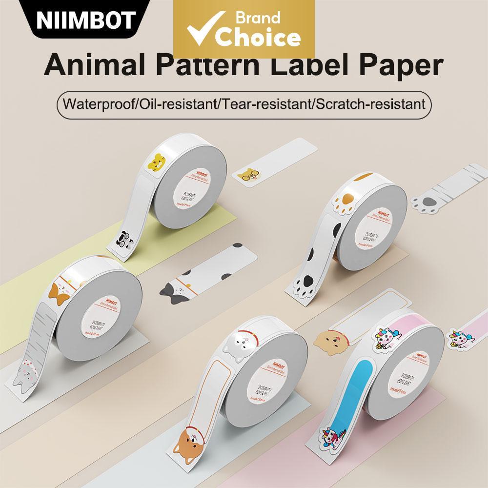 กระดาษสติกเกอร์ลายการ์ตูน NIIMBOT เหมาะสําหรับเครื่องพิมพ์ NIMBOT D11/D110/D101/H1/H1S อุปกรณ์เครื่อ