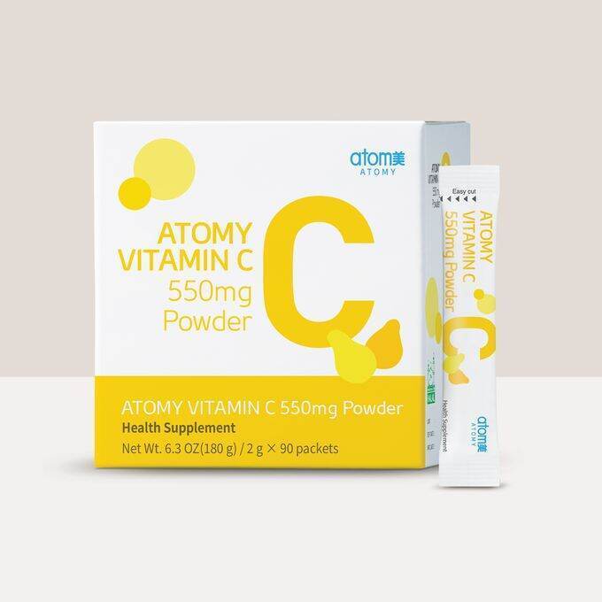 Ready Stock Atomy Vital Color Vitamin C 500mg / 550mg Powder 艾多美 维他命C粉