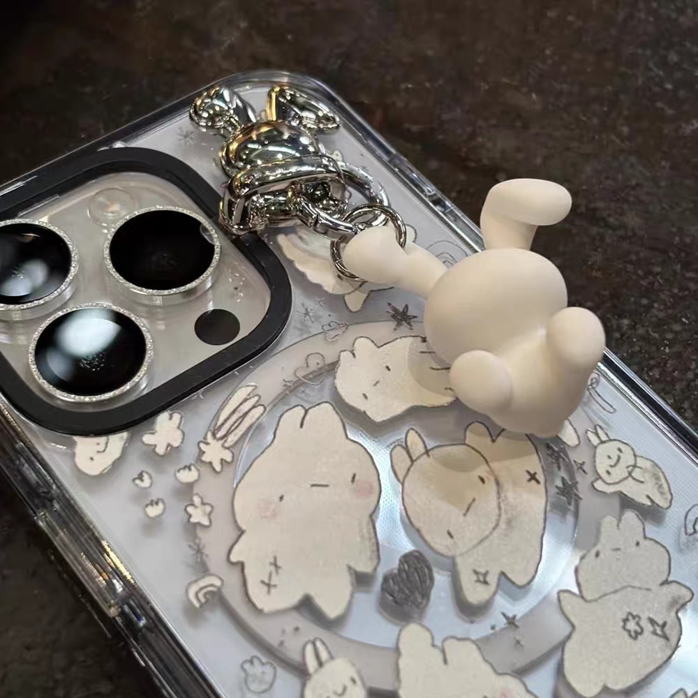 ซิลิโคนเหลว จี้กระต่ายหลากสี เชือกเส้นเล็กโทรศัพท์มือถือ จี้คุณภาพสูง เชือกเส้นเล็กโทรศัพท์มือถือ ลูกพีช - รูปที่ 2