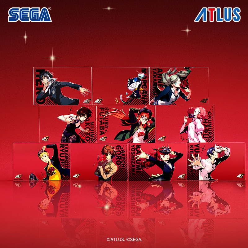 SEGA Persona 5 Royal Acrylic Clear Card Blind Box ATLUS สินค้าเกม