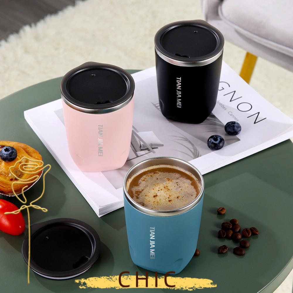 เก๋ไก๋ 300มิลลิลิตรแก้วกาแฟสร้างสรรค์สูญญากาศฉนวนแก้วสแตนเลสเดินทาง