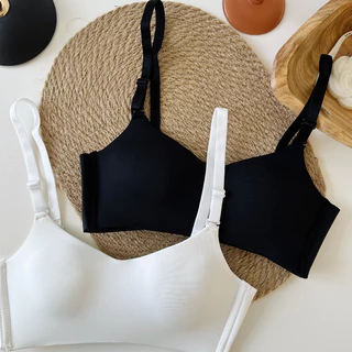 👙ชุดชั้นในไร้รอยต่อ บราแฟชั่น บราสตรี บราหลัง ไม่มีโครงรวบ บาง ใส่สบาย ระบายอากาศได้ดี สายสะพายไหล่ปรับ bra