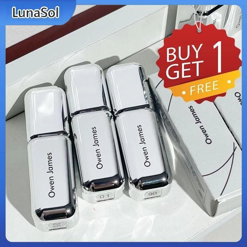 【จัดส่งในพื้นที่】 【ซื้อ 1 แถม 1】ลิปกลอสเนื้อแมทกำมะหยี่ของ Owen James ติดทนนาน กันน้ำ ไม่ติดทน เครื่