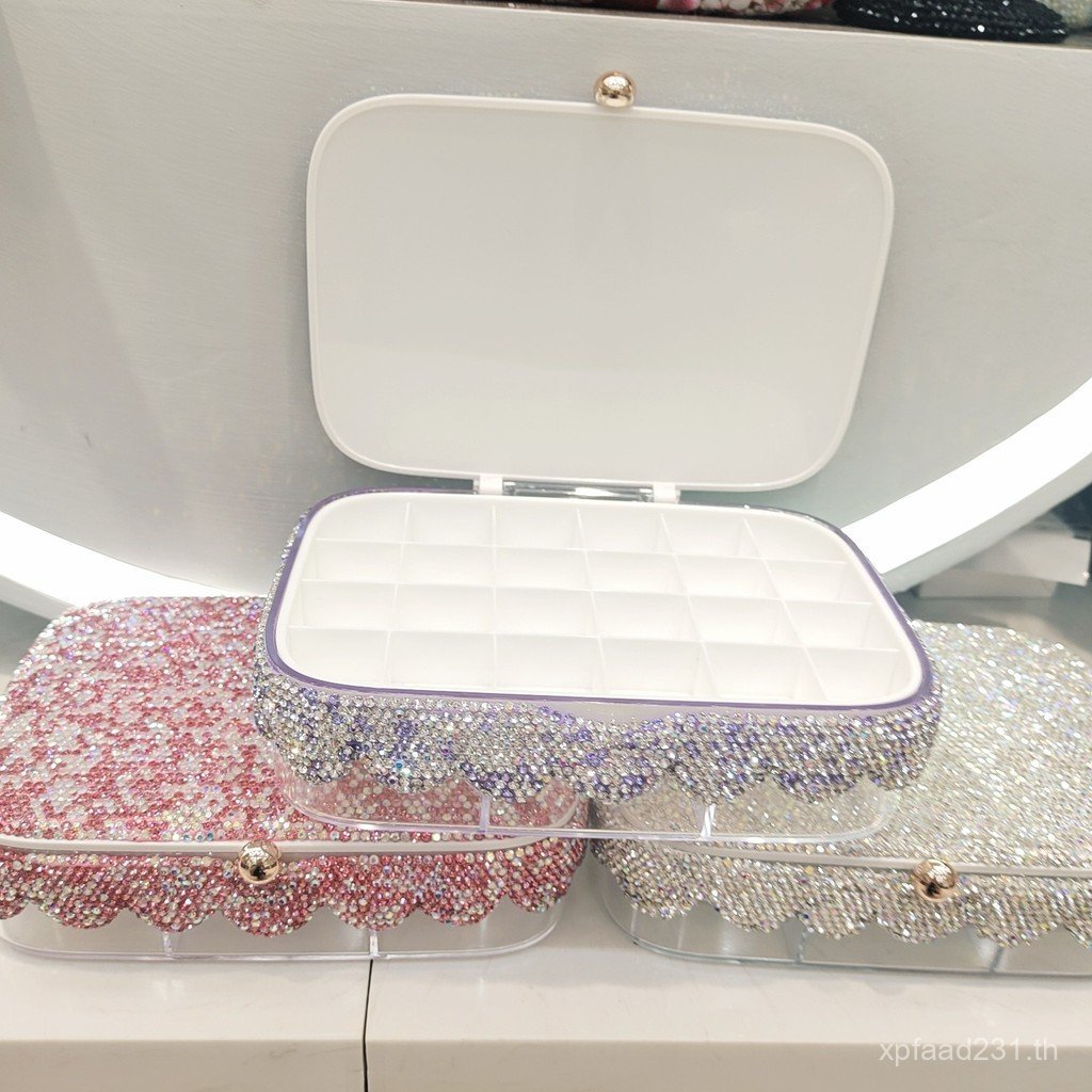 กล่องเครื่องประดับ Multi-Grid กล่อง Diamond-Layered Sorting กล่องเก็บ Multi-Layer เครื่องประดับพื้นท