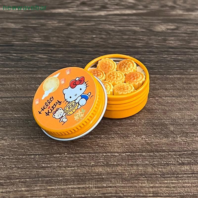 [HENGHOME] Dollhouse Miniature KT Mooncake Jar Mooncake Set Dollhouse Scene Accessories Toys {TH}
