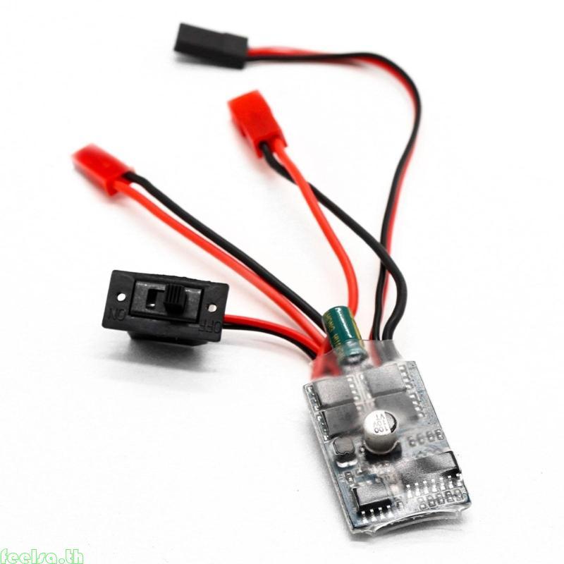 Feela ESC Brushed Motor Brushed RC Car 35A ESC Forward Reverse ESC Speed Controller สําหรับ 1 16 1 1