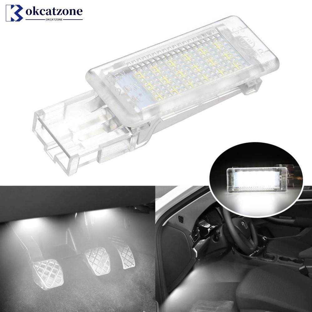 OKCATZONE 1 PC รถ LED ภายใน Footwell Light Courtesy Footwell ภายใต้ประตูสําหรับ VW Golf 5/6/7 Plus P
