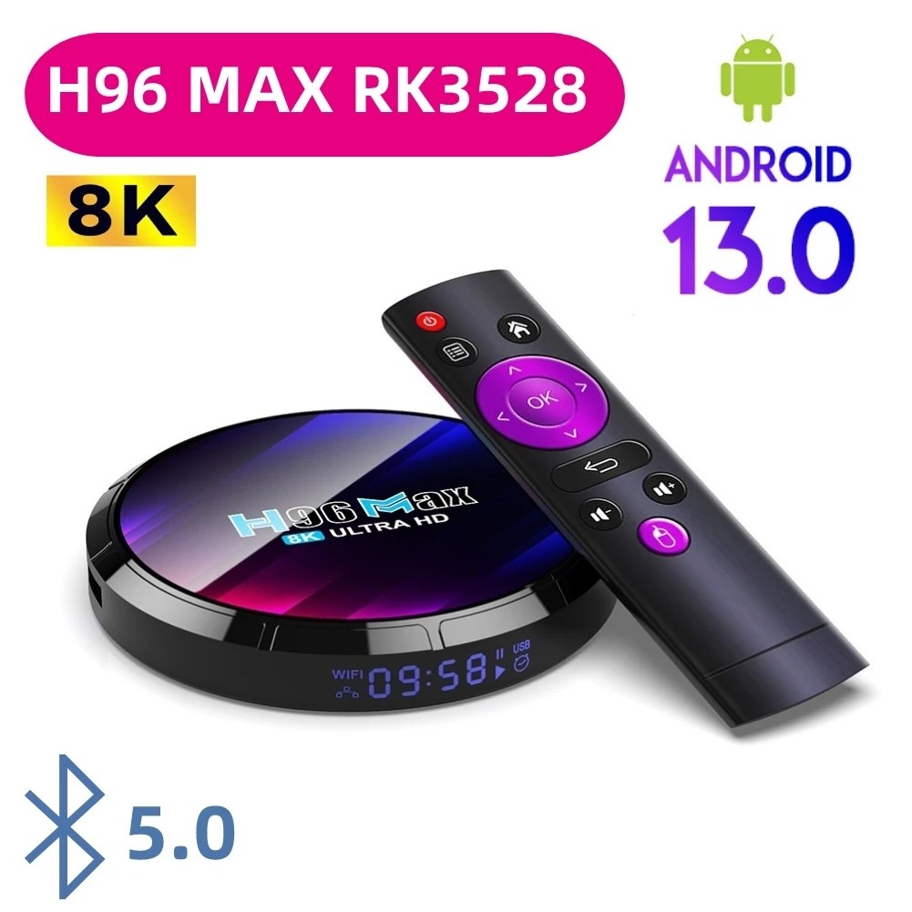 Original Chinese H96 MAX RK3528 TV Box SetAndroid 13 WIFI6 Android Native