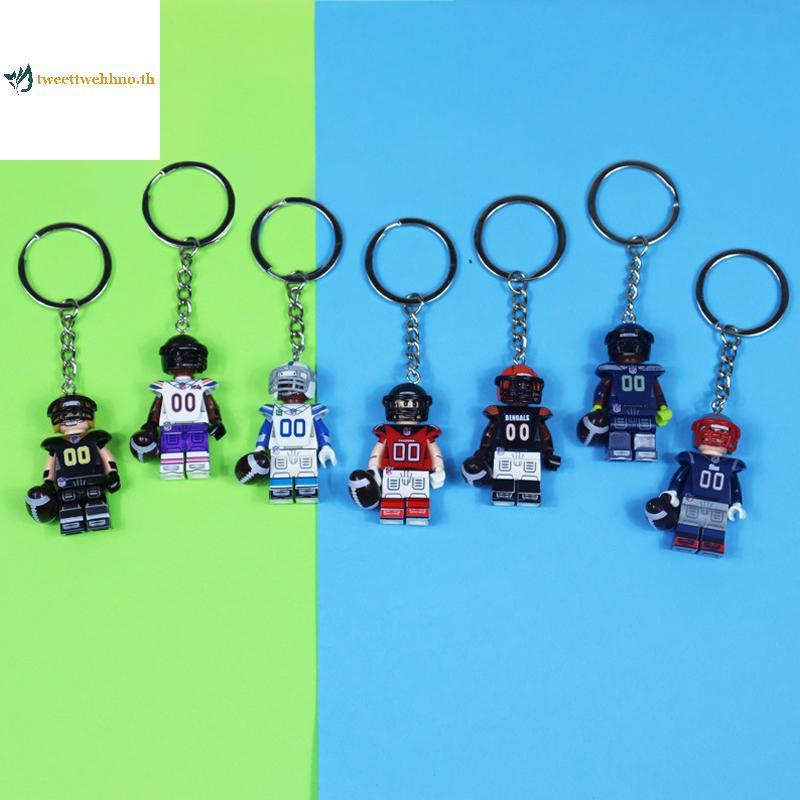 Tweetwehhno Houston Texans Key Chain Washington ทีมฟุตบอลการ์ตูนน่ารักบล็อก Key Chain ของเล่นเด็กของ