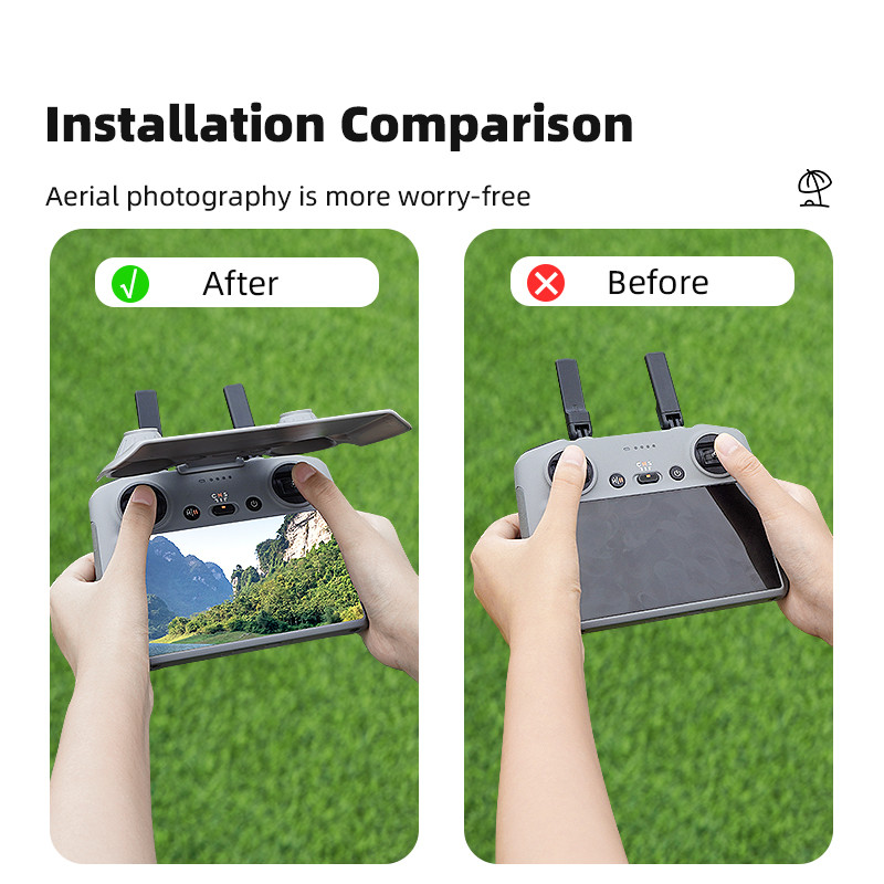 หลายรูปแบบ DJI RC2 Hood NEO2/FLIP/MINI 5/4PRO รีโมทคอนโทรลบังแดด Lightshield AIR3S อุปกรณ์เสริม - รูปที่ 2