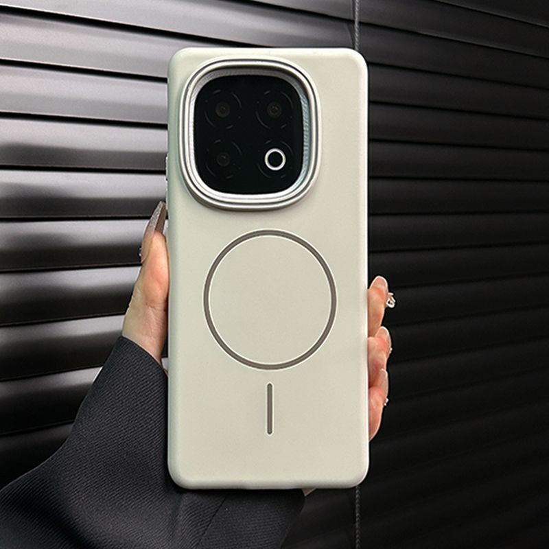 เคส Iqoo 15 Frosted Thin Ring Magnetic PC Hard Shock-proof เคสป้องกันโทรศัพท์