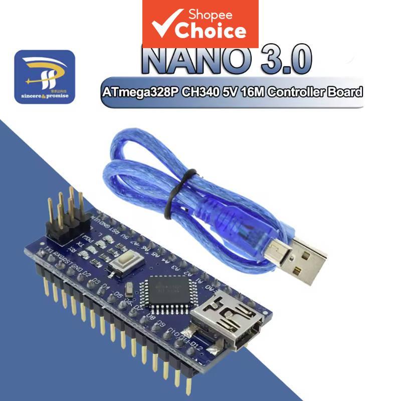 เชื่อม Nano 3.0 CH340G Atmega328P Controller โมดูลสําหรับ Arduino USB Driver พร้อม nvme สกรูเราเตอร์